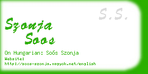 szonja soos business card